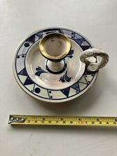 Pem2 Vintage 1980’s Alvin F Irving Lancaster Pottery Rare Signed Candle Holder