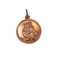 9ct Rose Gold St Christopher