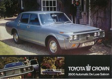Toyota Crown 2600 Automatic Deluxe Saloon 1971-73 Original UK Sales Brochure
