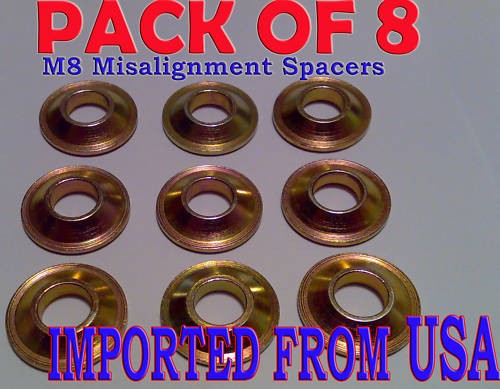 Misalignment spacers pack - m8, misalignment,