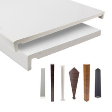 uPVC Plastic Fascia Board Roofline 16mm Reveal Liner PVC Roofing Barge - 5m