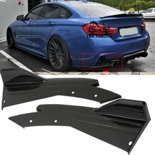 Rear Bumper Lip Splitter Diffuser Canards Spoiler Black For 4 Series F32 F33 F36
