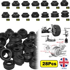 28Pcs Rubber Ball Joint Boot