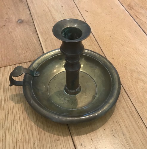 Vintage brass candleholder wee - vintage,