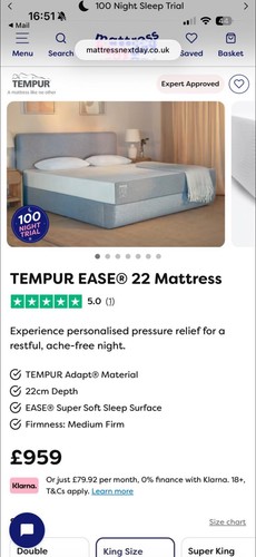 Tempur ease memory foam - tempur,
