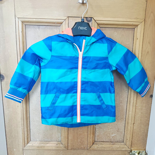 Baby striped hooded rain - baby, coat