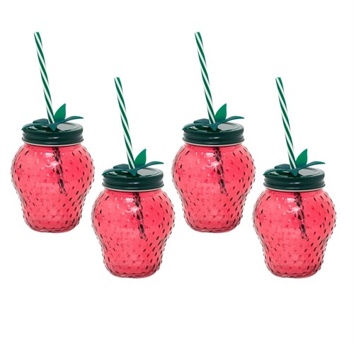 Pack strawberry glass - of,