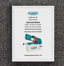 1016 HORIZONTAL BANDSAW OPERATIONS & PARTS MANUAL FITS KALAMAZOO KC1016W1 VS1