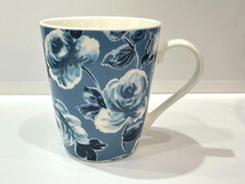 Cath Kidston Large Stanley Mug Rare Blue Floral Indigo Queens Kitchen