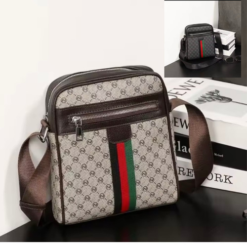 Mens leather crossbody bag - leather,