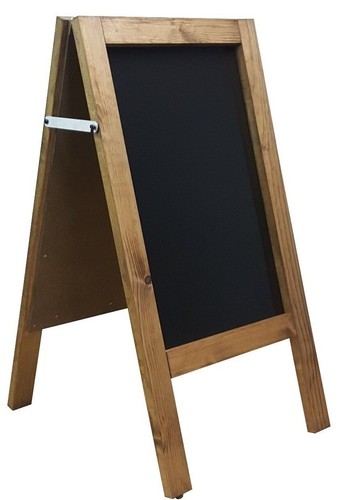 Wooden pavement sign board - wooden,