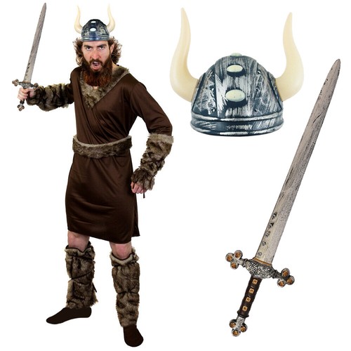 Mens viking costume helmet and - mens,