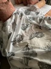 Vintage Roman Head white voile