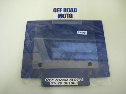 Blue trials bike number board - number,