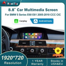 8.8"Wireless CarPlay Touch Screen For BMW 5 Series E60 E61 2005-2010 CIC/CCC