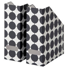 16x Ikea TJABBA White Magazine