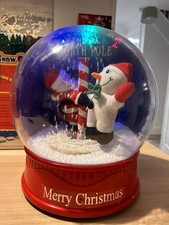 Vintage Mini Rotating Snow Globe - Boxed Mint Condition