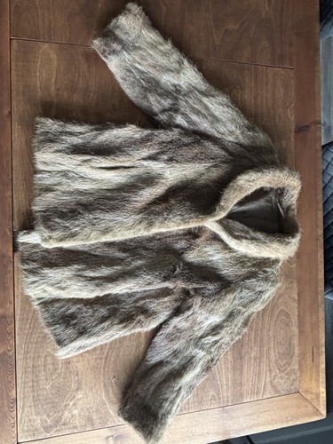 Vintage fur coat women - coat-,
