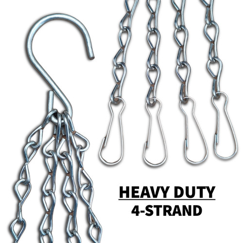 Hanging basket chains heavy - basket,