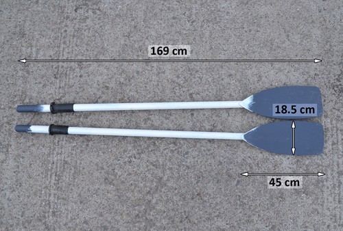 Pair paddles oars - of, boat