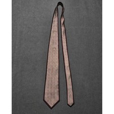 Stefano Ricci Tie Red Gold Geometric Pattern Luxury Designer Necktie