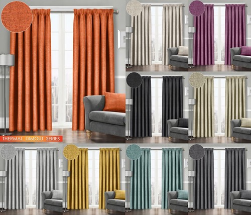 Thermal pencil pleat curtains - pleat,