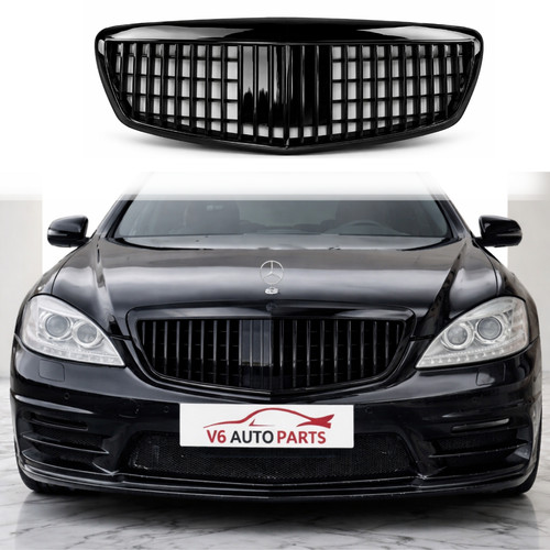 Glossy black maybach grill for - black,