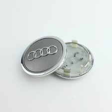 Audi 69mm gray chrome wheel - audi,