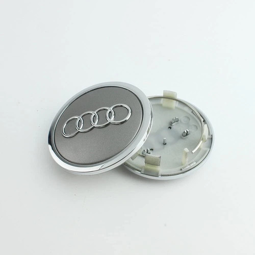 Audi 69mm gray - gray, chrome