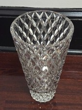 ✨ Vintage 1990s John Rocha Waterford Crystal Vase 12”H 7”D – Stunning! 🏛️