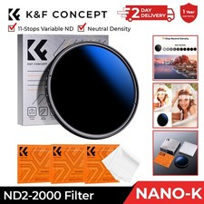 K&F Concept Variable ND2-2000 Neutral Density Filter49/52/55/58/62/67/72/77/82mm