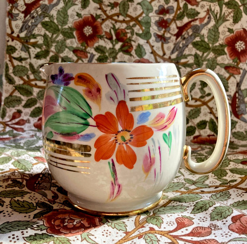 Vintage sadler jug with floral - vintage,