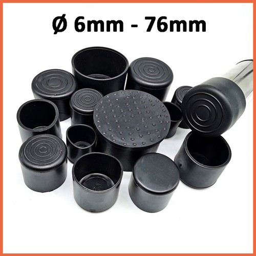 Rubber chair ferrules - rubber,