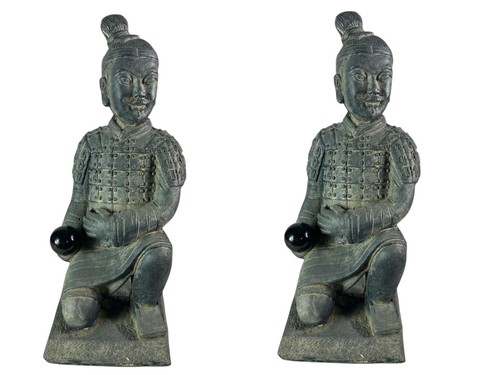 Kneeling warrior resin - warrior,