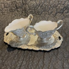 Silver Plated Creamer & Sugar
