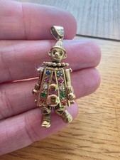 9ct Gold Articulated Clown