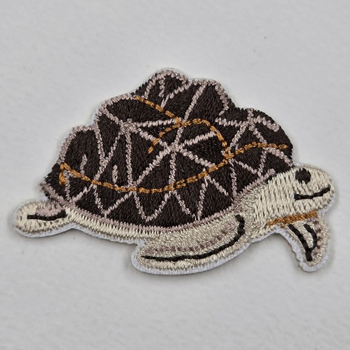 Tortoise embroidered patch - tortoise,