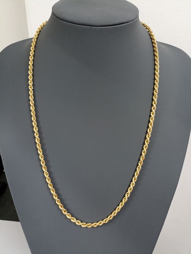 Carat gold rope chain - 9,