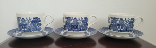 Churchill china blue white - churchill,