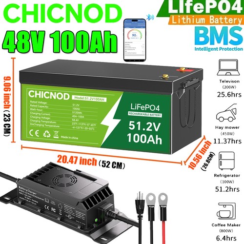 New 100ah 48v - 100ah, lithium