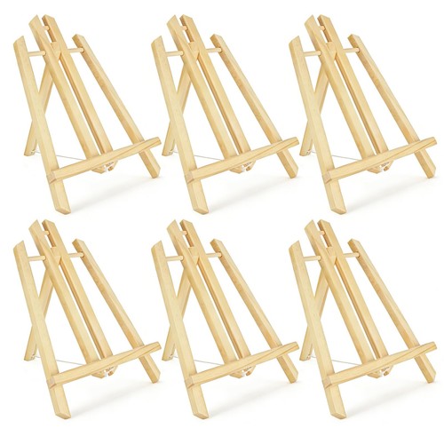 Lolysic 6pcs wooden easels - 6pcs,