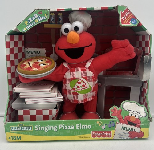 Singing pizza elmo plush - pizza, toy