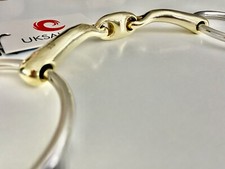 Loose Ring Snaffle Bit Curved Angled MP / Lozenge(UKSALES25®)*SAME DAY DISPATCH*