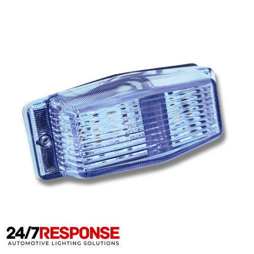 White clear led front - white,