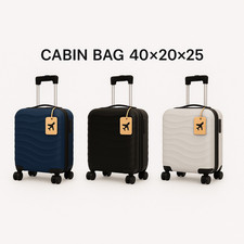 Underseat Cabin Bag Ryanair 40x20x25 Hard Shell Lightweight Suitcase Hand Luggag