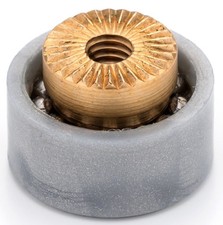 1 x Daryl Shower Door Rollers/Runners/Guides Flat Edge 15mm Wheel Dia KH11