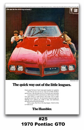 13x19 1970 pontiac gto - pontiac,