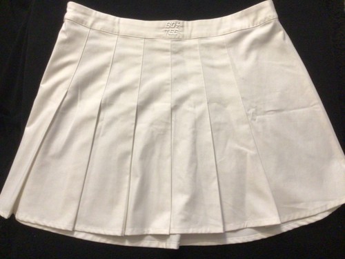 Tee white pleated tennis - white,