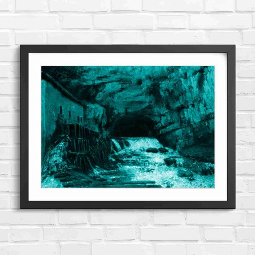 Old mill and waterfall - old,