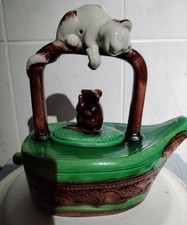 Majolica Teapot With Pottery